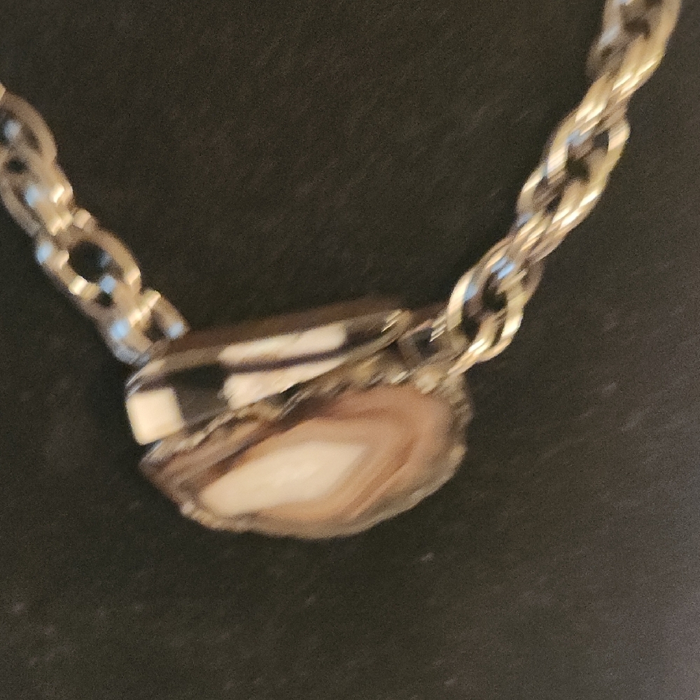 Multicolor Signed Chain Necklace - image 2